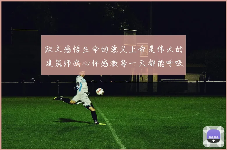 欧文感悟生命的意义上帝是伟大的建筑师我心怀感激每一天都能呼吸